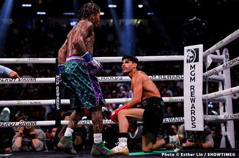 Re-live updates from the 136lbs catchweight fight in Las Vegas. Gervonta Davis settled his feud with Ryan Garcia by stopping his fellow American in the seventh round on Saturday. Davis, 28 ...